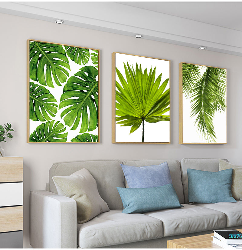 Home Decor Green Plant Canvas - Ketstore